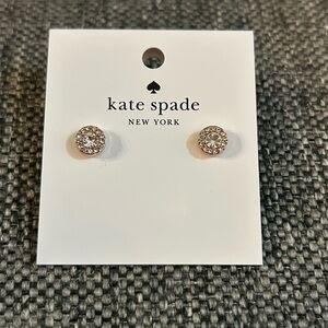 Kate Spade Halo Stud Earrings Rose Gold  NWT